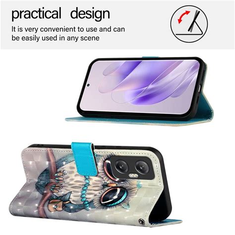 For Infinix Hot G D Painting Horizontal Flip Leather Phone Case Grey Owl Alexnld