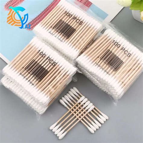 Cc Az Wood Cotton Buds Swab Applicator Stick Lazada Ph