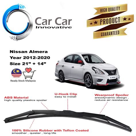 Nissan Almera Wiper 2012 2020 Silicone Wiper Blade Car Windshield 1