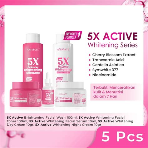 Jual Animate Skincare Paket In Series X Active Whitening Perfect