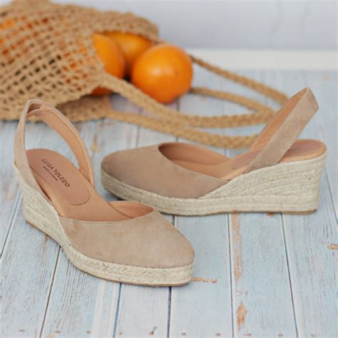 Nude Women S Espadrilles LEIRE Luisa Toledo Woman Wedges