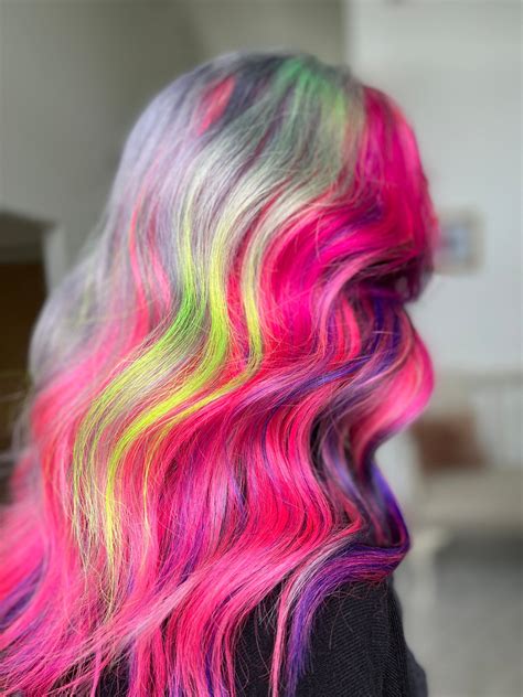 Custom color wigs rainbow hair pride hair unicorn hair – Artofit