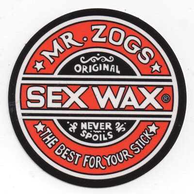 Mr Zoggs Sex Wax Sticker CIRCULAR RED Original Surf Surfing Bumper EBay