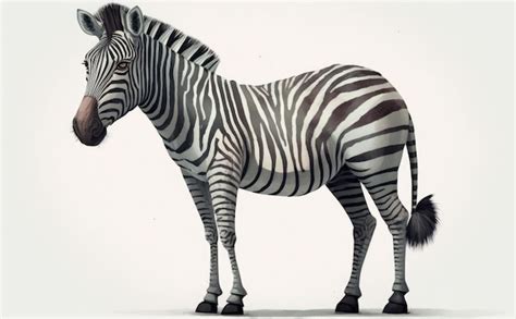 Premium Photo | A drawing of a zebra with stripes on it. watercolor ...