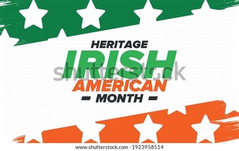 Irish American Heritage Month Annual Celebrated Stock Vector Royalty Free 1923958514