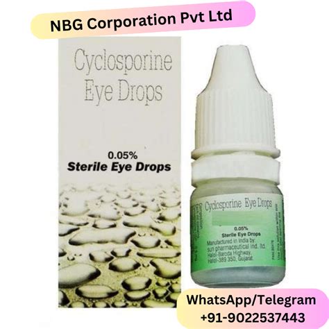 Cyclosporine Ophthalmic Emulsion Eye Drop Packaging Type Bottle