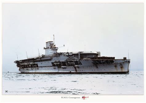 1280 X 903 Hms Courageous After Conversion From A 15in Armed Light
