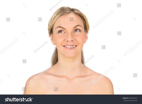 Happy Nude Blonde Posing On White Stock Photo Shutterstock