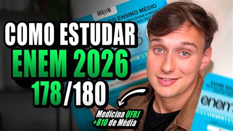 Como Estudar Para O Enem 2026 - Como ESTUDAR faltando 9 MESES para o ENEM 2026 (COMECE AGORA!) - YouTube