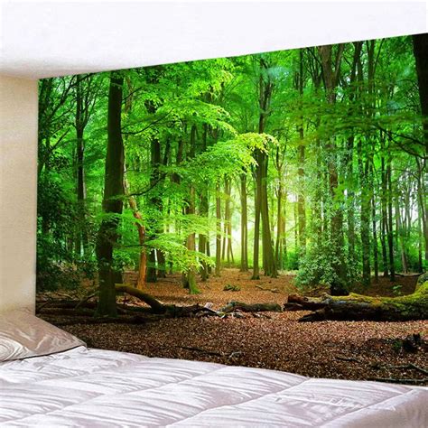 Mountain Cave Nature Tapestry Wall Hanging Forest Landscape Tapestries