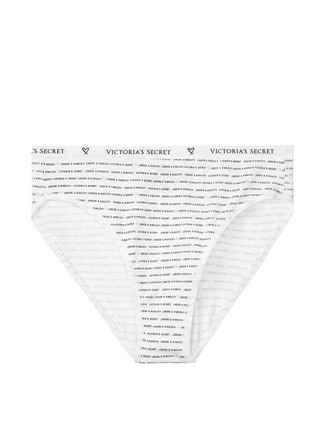 VictoriasSecret Stretch Cotton Logo High Leg Bikini Panty HNG