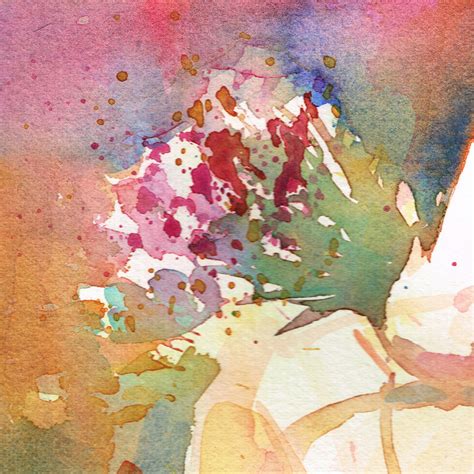 Wildflowers Sitting Nude Original Watercolor Painting Etsy