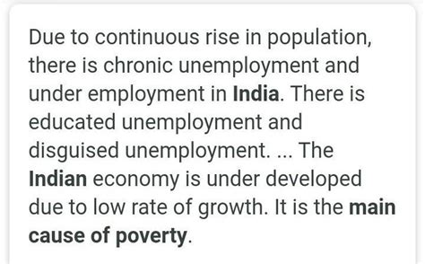 Explain Major Causes Of Poverty In India Brainly In