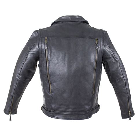 Mens Top Grain Naked Leather Racing Motorcycle Jacket Mlsj Leather Supreme