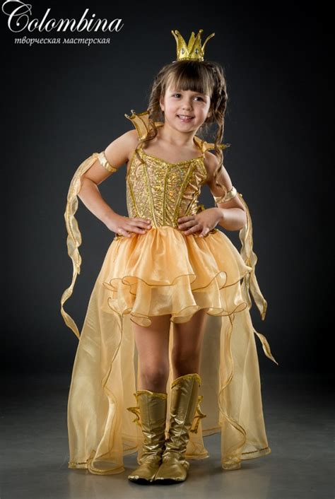 Как сделать карнавальный костюм Золотой Рыбки для девочки своими руками