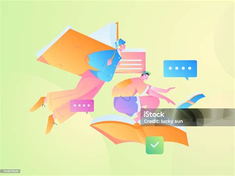 pendidikan  belajar konsep vektor datar ilustrasi gambar tangan