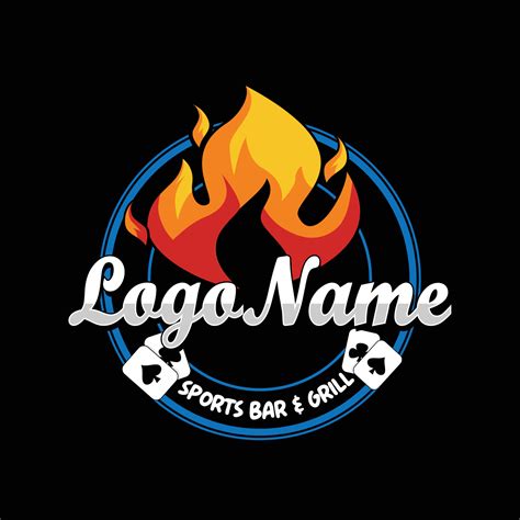 sports bar  grill logo  vector art  vecteezy