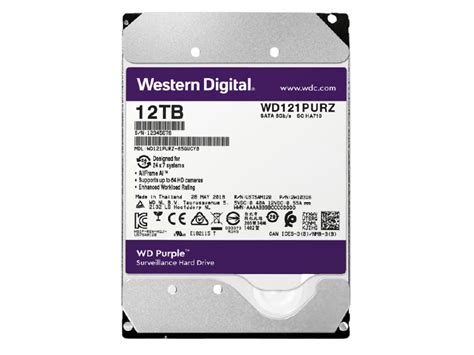 Western Digital Purple 12TB WD121PURZ - ราคาฮาร์ดดิสก์