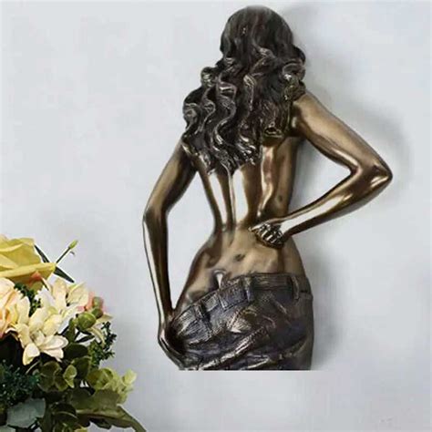 Interior D Wall Metal Abstract Women Wall Sculpture Art Brass Casting Nude Sculpture Wall