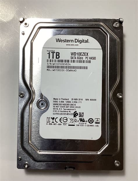 Yahoo オークション WESTERN DIGITAL製 内蔵HDD WD10EZEX 3 5インチ