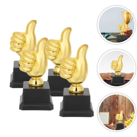 4 Pcs Trophäenspielzeug Für Kinder Belohnungstrophäe Daumen Hoch