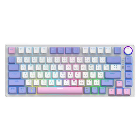 Teclado Gamer Superframe Ribbon Rgb Switch Red Abnt Hot Swap Fio White Purple