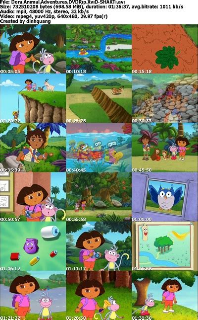 Dora The Explorer Animal Adventures(2006)Dvdrip Xvid dvd - hqfreeware