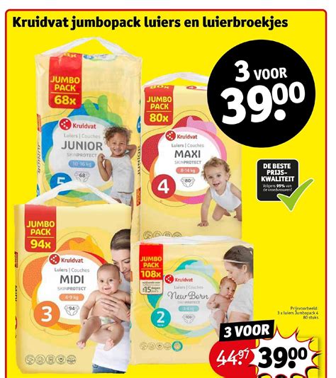 Jumbopack Luiers En Luierbroekjes Promotie Bij Kruidvat