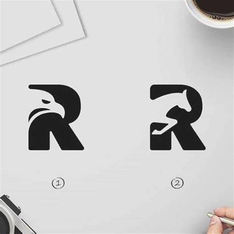 The Letter R Is Made Up Of Black Letters