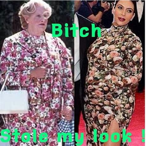 Kim Kardashian Best Costume Ever Mrs Doubtfire Bad Dresses Bjork