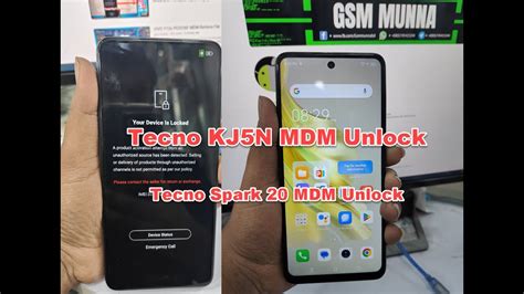 Tecno KJ5N MDM Unlock (Tecno Spark 20 MDM) - YouTube