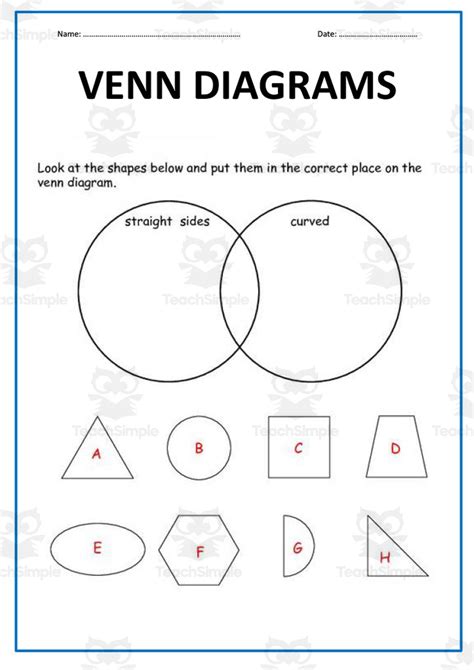 shapes venn diagram  teach simple