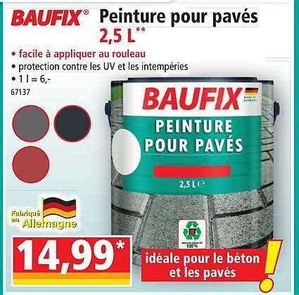 Promo Peinture Pour Pav S L Baufix Chez Norma