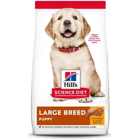 HILL'S SCIENCE DIET Puppy Large Breed Chicken Meal & Oat Recipe Dry Dog Food, 30-lb bag - Chewy.com