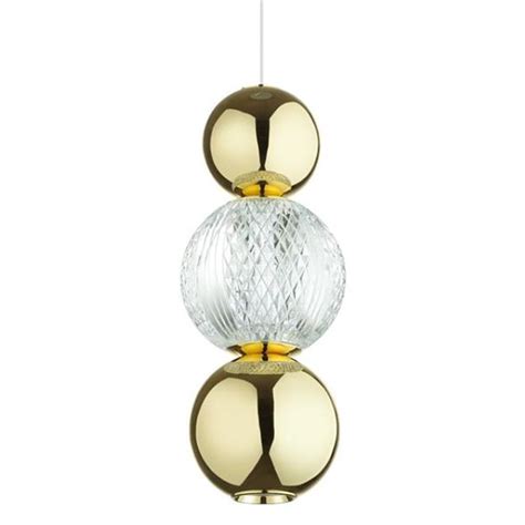 Подвесной светодиодный светильник Crystal Globule Золото по цене 17 200 ...