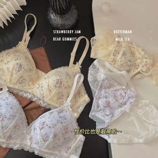 Japanese Retro Sexy Floral Lace Push Up Bra Wireless Umderwear Lingerie Female Bras Shopee
