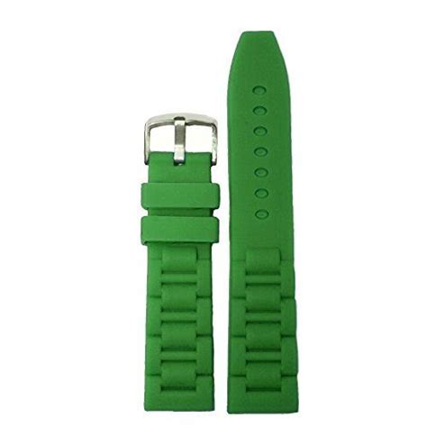 Mm Hot Famous Green Silicone Jelly Rubber Unisex Watch Band Straps