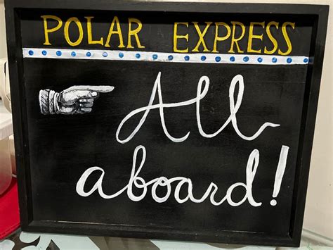 Polar express party sign | Polar express party, Polar express, Party signs