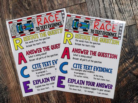 Mini Anchor Charts Race