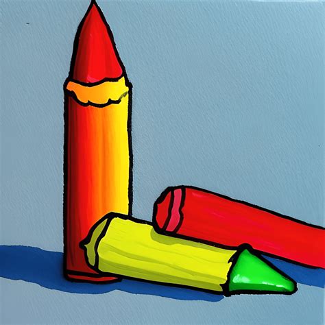 Colorful Crayon Painting · Creative Fabrica