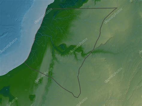 Laayoune Sakia El Hamra provincia del Sáhara Occidental Mapa de