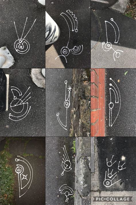 These are popping up everywhere on the footpath. Seen in many different