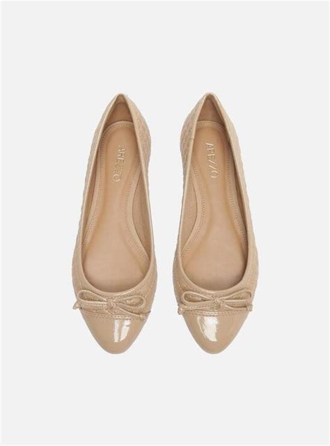 Sapatilha Nude Arezzo Bico Fino Matelassê ZZ MALL