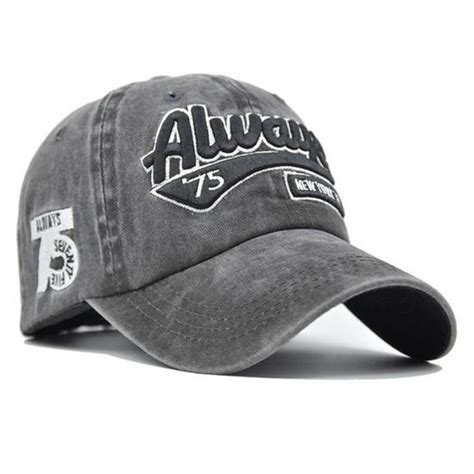 Casquette De Baseball R Tro Avec Lettres Brod Es Pour Hommes Visi Re De