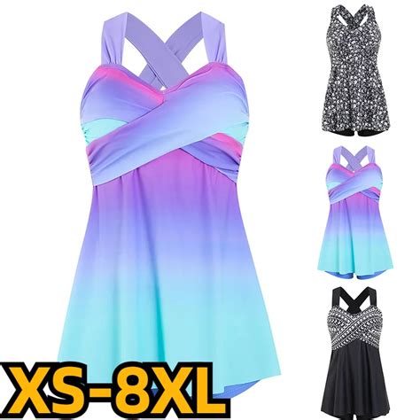 Ba Ador De Tankini Con Estampado Para Mujer Conjunto De Bikini Retro Ropa De Playa Traje