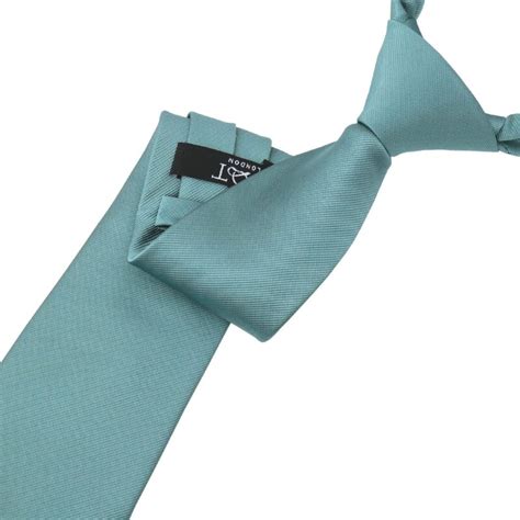 Teal Plain Twill Modern Classic Tie James Alexander