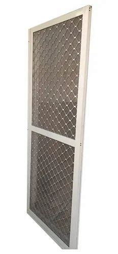 White Aluminium Aluminum Mesh Sliding Door For Commercial Thickness