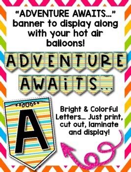 Hot Air Balloon Craft Writing Craftivity And Bulletin Board Display
