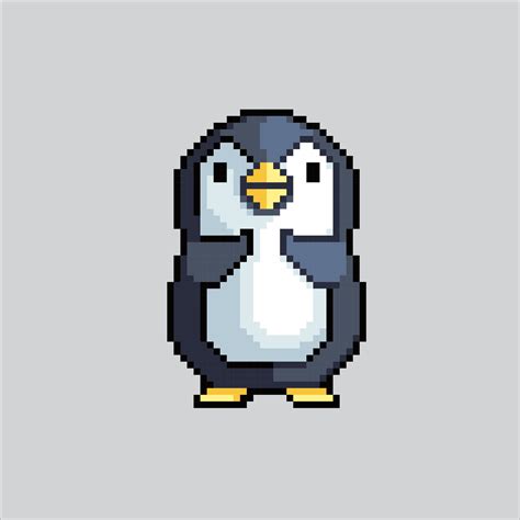 Pixel Art Illustration Penguin Pixelated Cute Penguin Cute Penguin