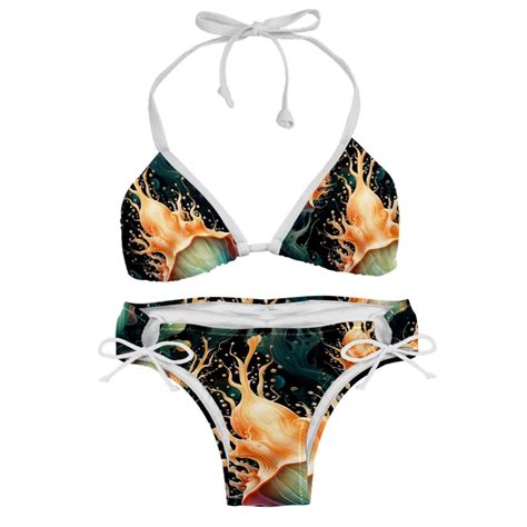 Sea Slug Detachable Sponge Adjustable Strap Bikini Set Two Pack Swimsuits For All Occasions